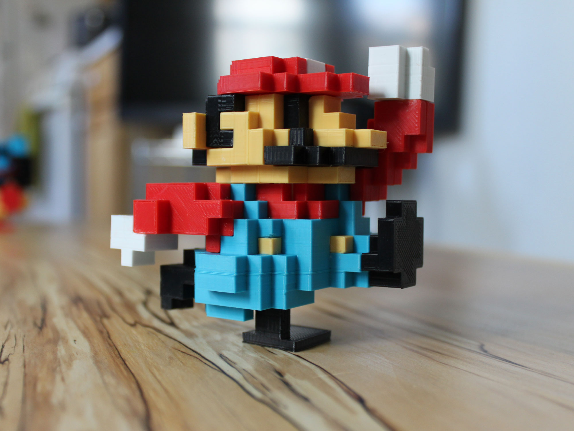 3D Printed Retro Mario Figure